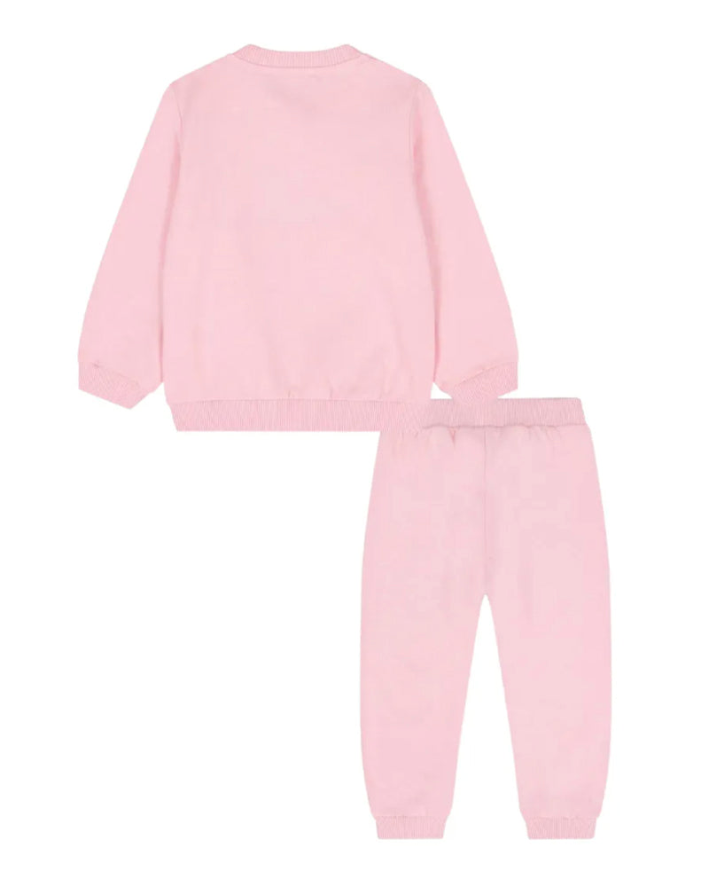 
  
    Moschino
  
 Baby Girls Pink Cotton Bear Tracksuit