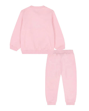 
  
    Moschino
  
 Baby Girls Pink Cotton Bear Tracksuit