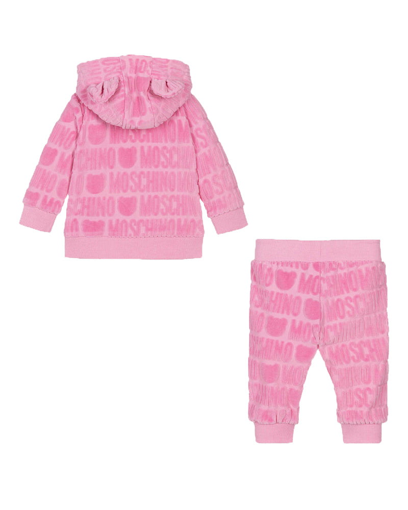 Baby Pink Chenille Tracksuit