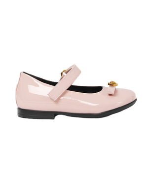 
  
    Versace
  
 Toddler Pink Gianni Ribbon Ballerinas