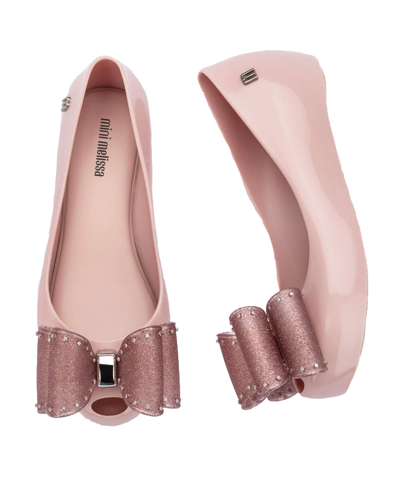 
  
    Mini
  
    Melissa
  
 Girls Pink Ultragirl Bow Ballerina