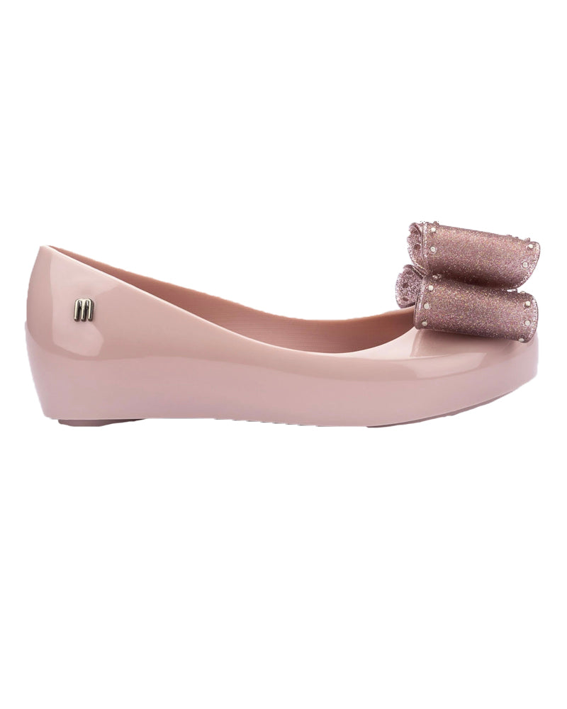 
  
    Mini
  
    Melissa
  
 Girls Pink Ultragirl Bow Ballerina