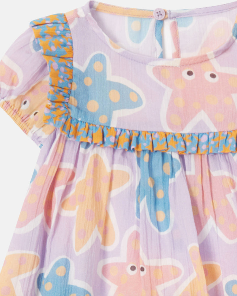 
  
    Stella
  
    Mccartney
  
    Kids
  
 Baby Girls Purple Starfish Dress