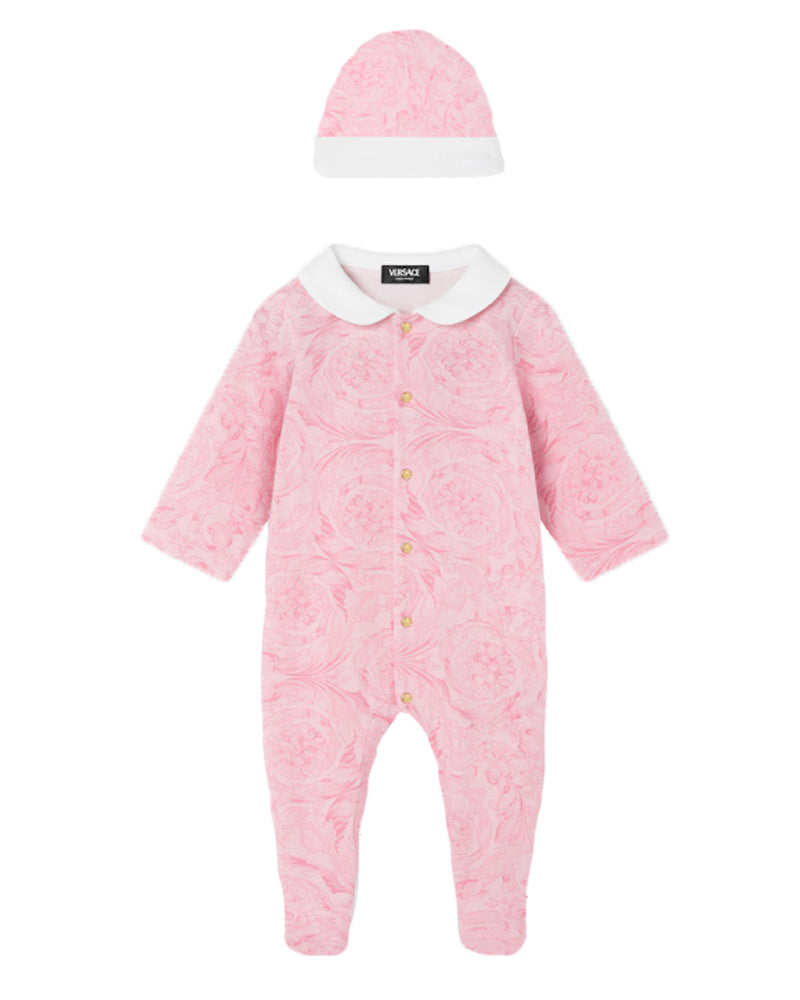 
  
    Versace
  
 Baby Girls Pink Barocco Gift Set