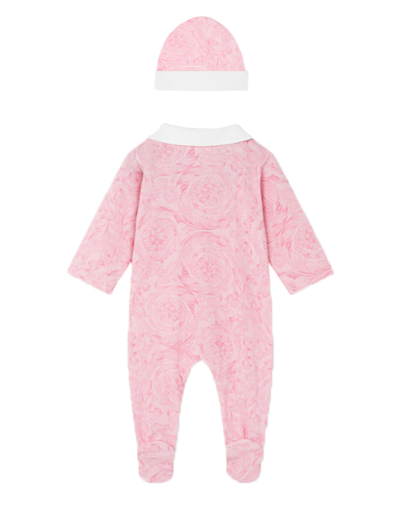 
  
    Versace
  
 Baby Girls Pink Barocco Gift Set