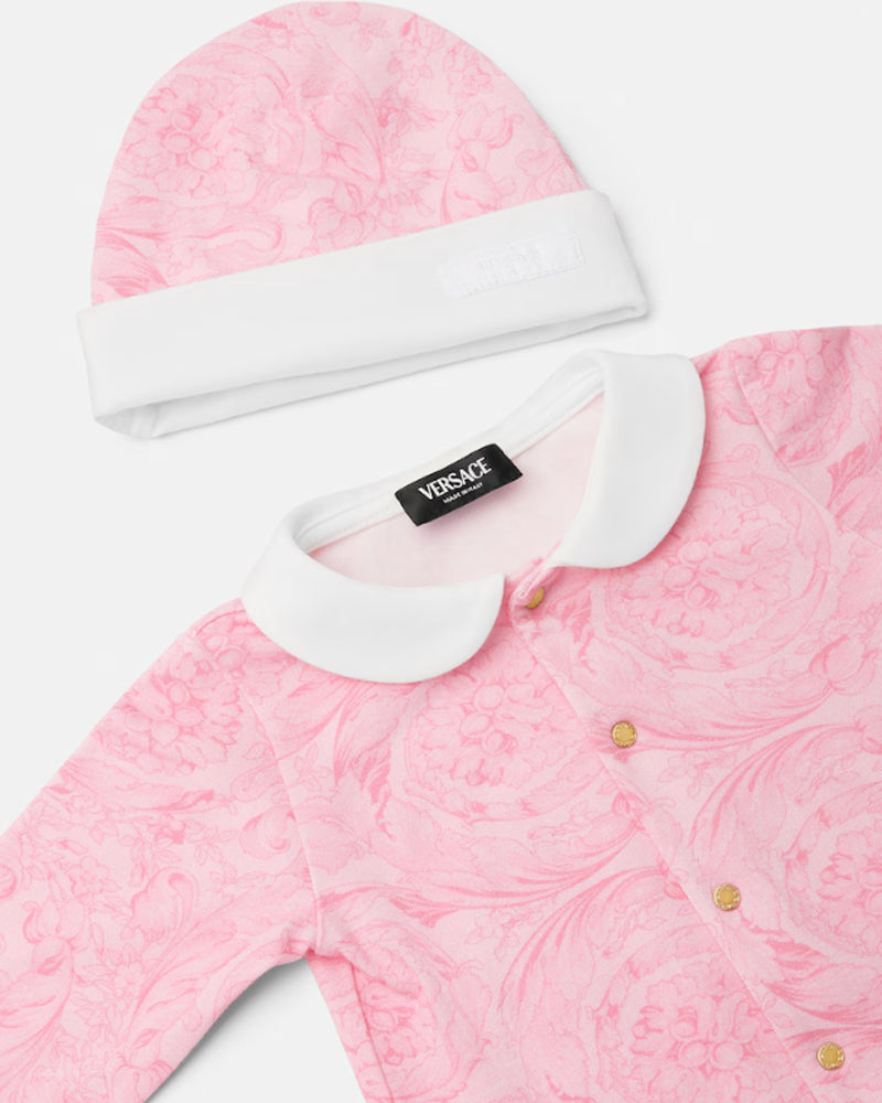 
  
    Versace
  
 Baby Girls Pink Barocco Gift Set