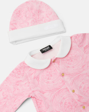 
  
    Versace
  
 Baby Girls Pink Barocco Gift Set