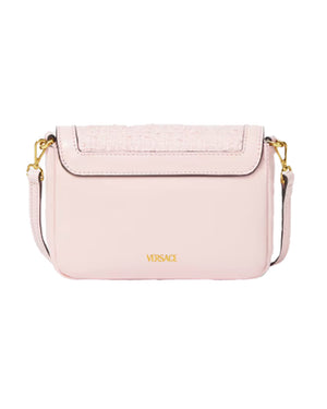 
  
    Versace
  
 Girls Gianni Ribbon Tweed Crossbody Bag