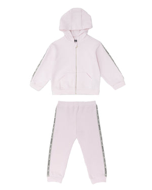 
  
    Balmain
  
 Baby Girls Pink Logo Tracksuit