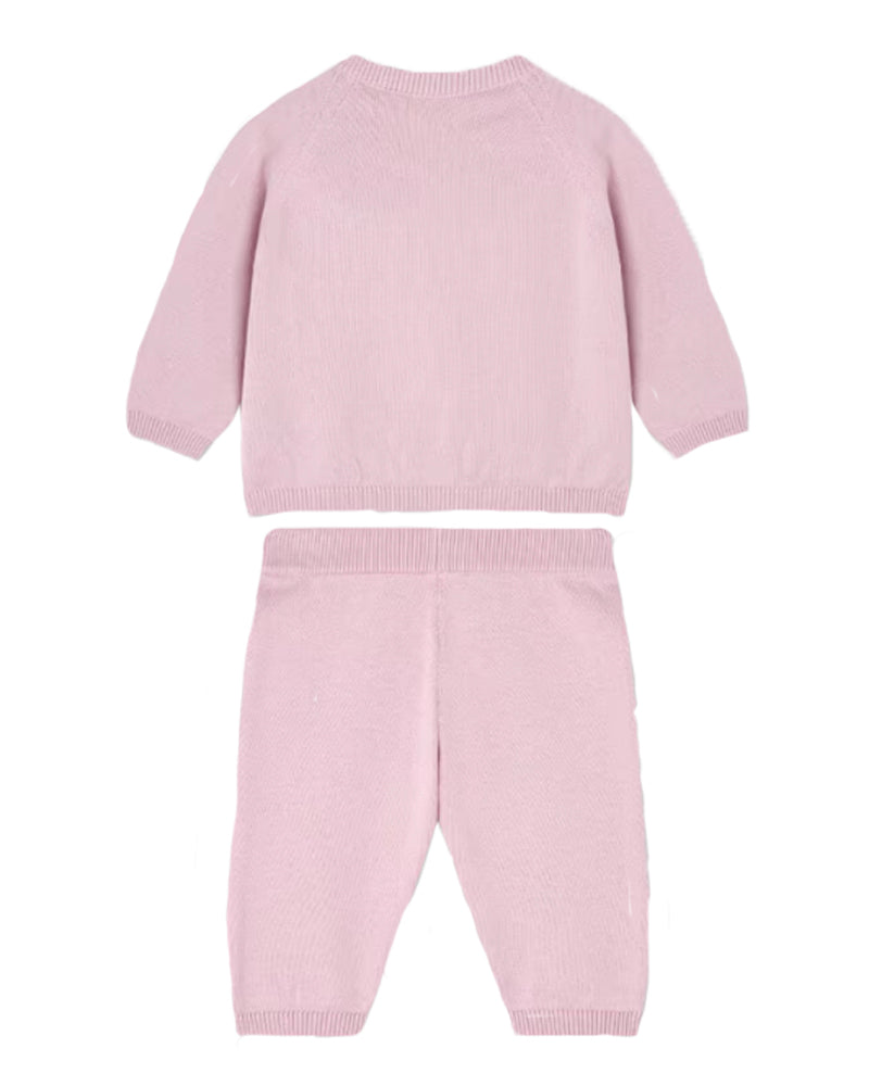 Baby Pink Embroidered Medusa Knit Set