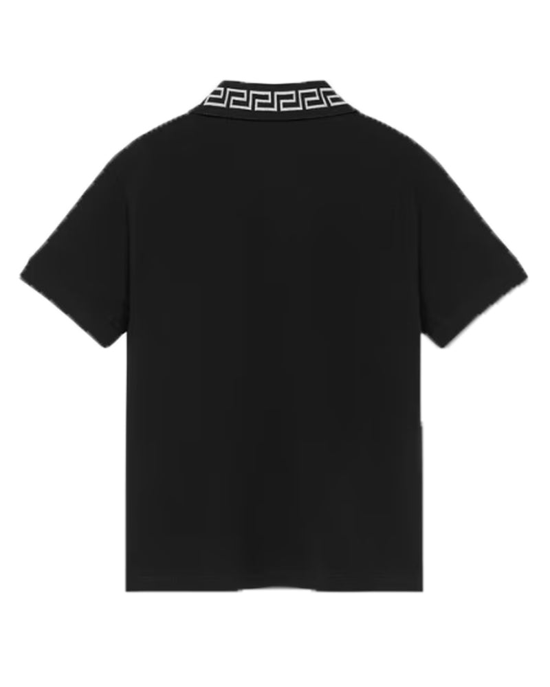 Medusa Embroidered Greca Polo