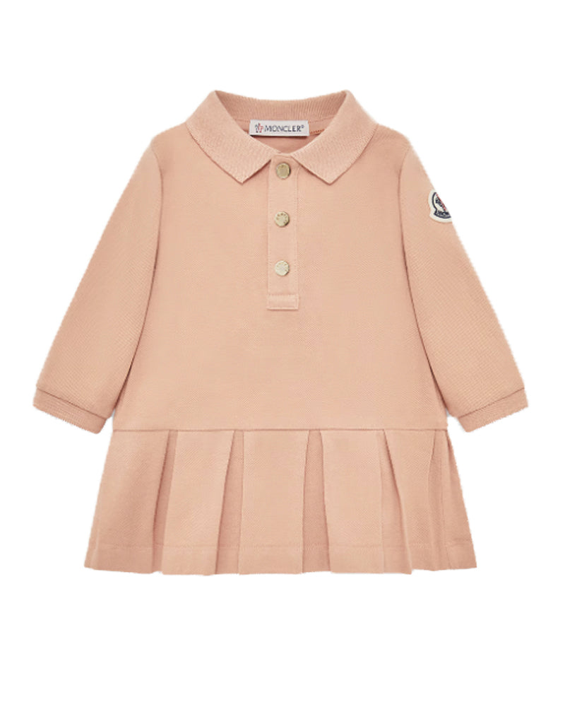 Baby Girls Pink Cotton Polo Dress
