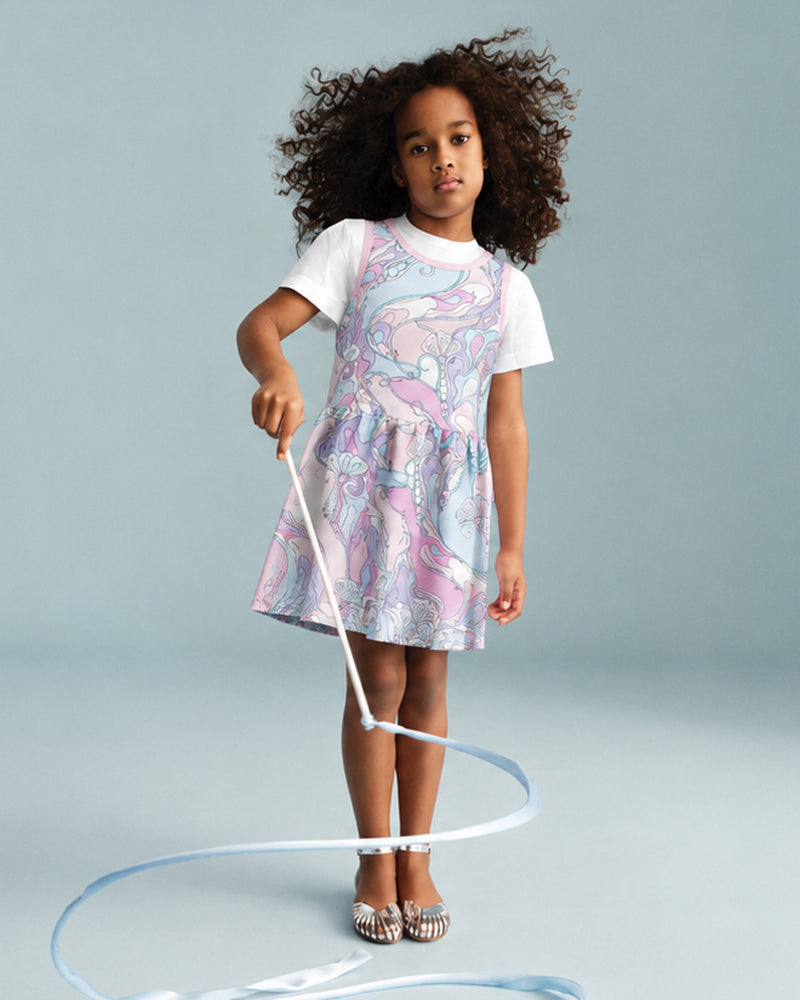 
  
    Emilio
  
    Pucci
  
 Girls Multi/Print Layered Dress