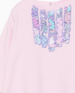 
  
    Emilio
  
    Pucci
  
 Baby Girls Pink Ruffle Jersey Dress