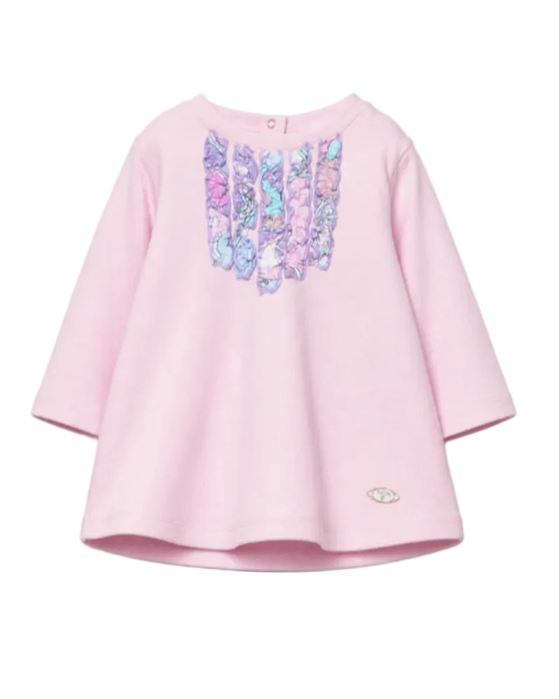 
  
    Emilio
  
    Pucci
  
 Baby Girls Pink Ruffle Jersey Dress