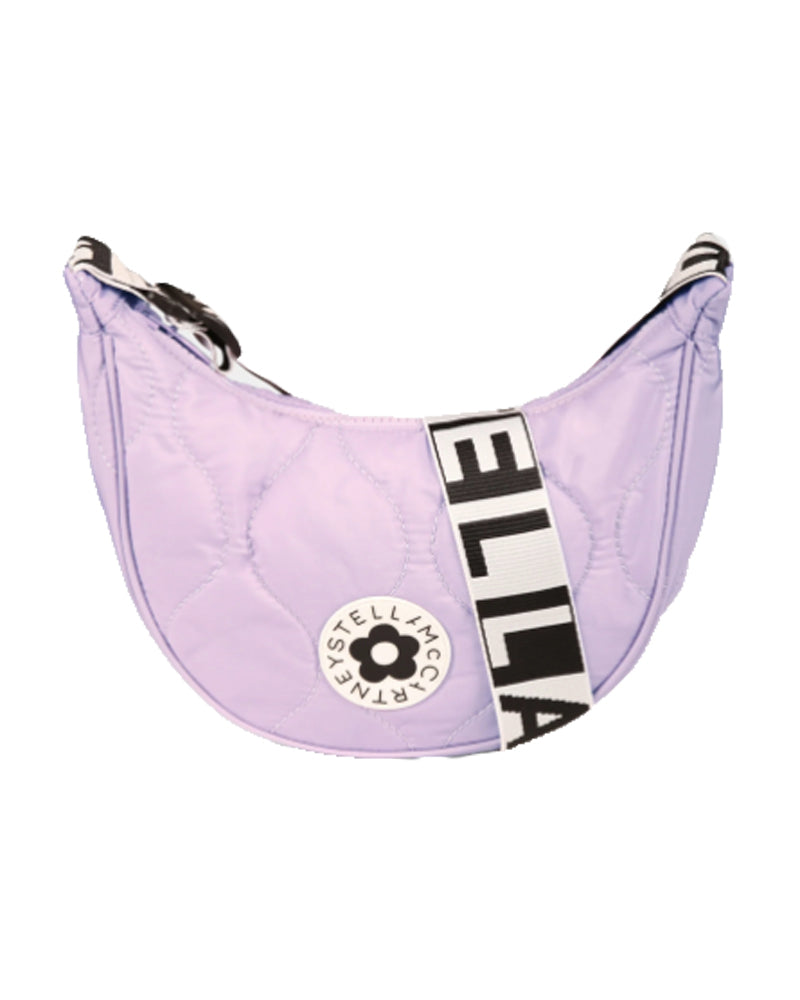 Stella McCartney Kids Girls Purple Quilted Shoulder Bag