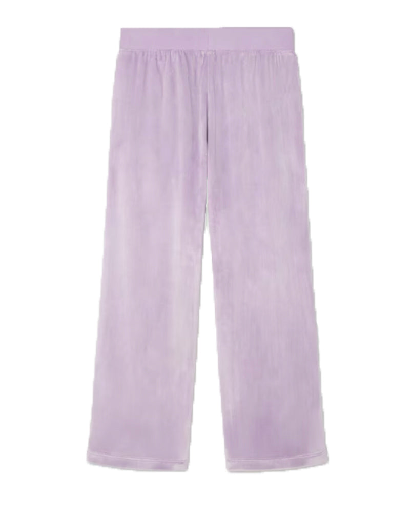 Girls Purple Chenille Track Pants