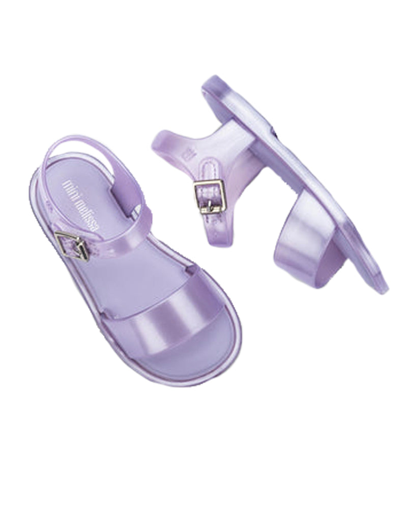 Girls Purple/Glitter Mar Sandal