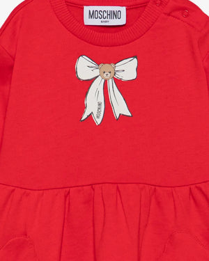 
  
    Moschino
  
 Baby Girls Red Bow Dress