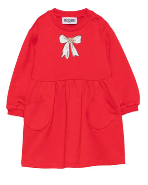 
  
    Moschino
  
 Baby Girls Red Bow Dress