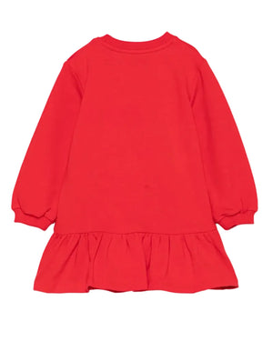 
  
    Moschino
  
 Baby Girls Red Bear Sweater Dress
