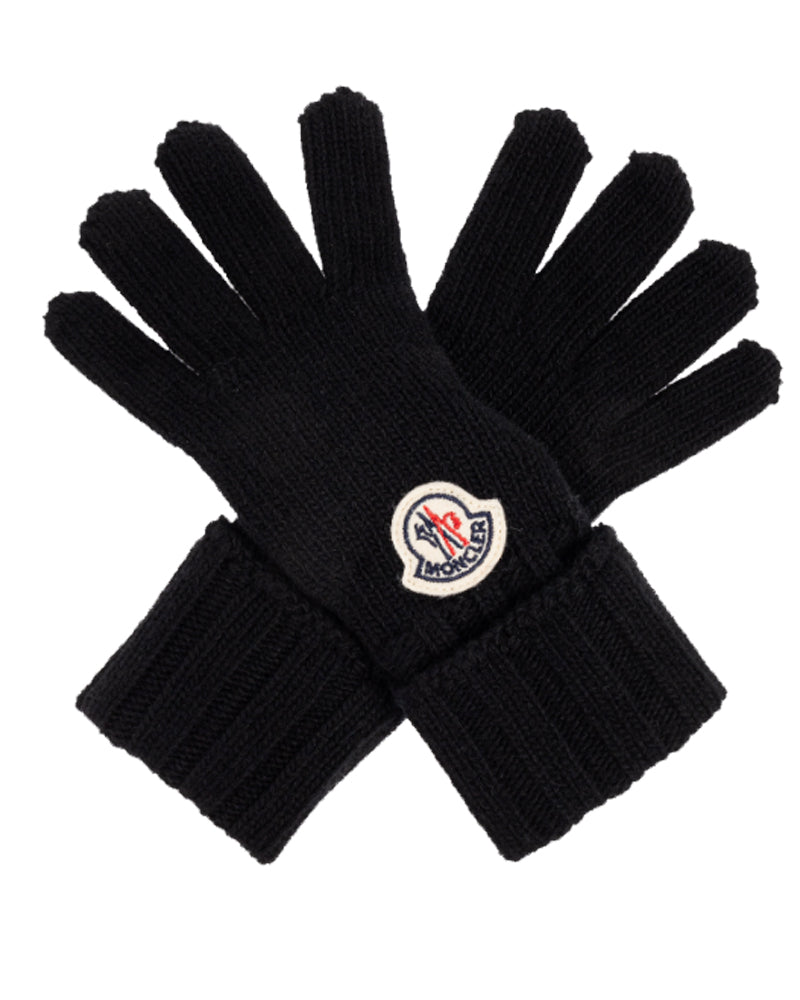 Black Knit Gloves &amp; Scarf Set