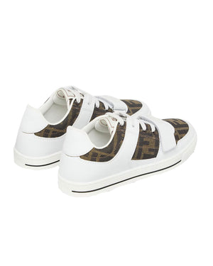 
  
    Fendi
  
 White FF Lace Up Sneakers