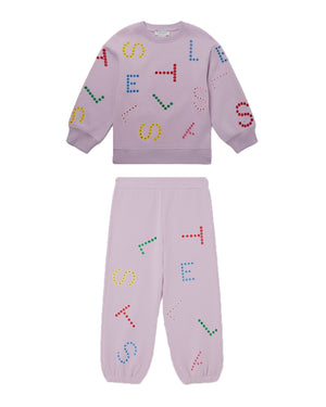 
  
    Stella
  
    Mccartney
  
    Kids
  
 Girls Purple Logo Print Tracksuit