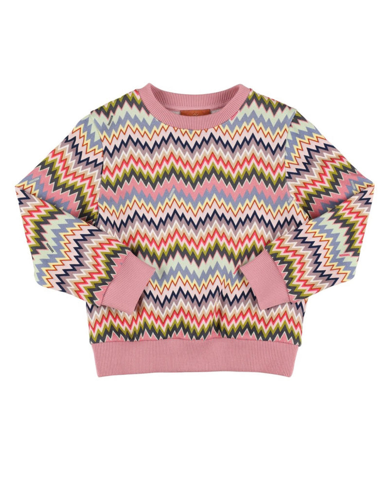 Girls Multi/Print Zigzag Sweatshirt