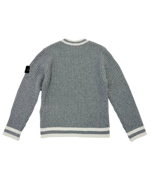 
  
    Stone
  
    Island
  
    Junior
  
 Boys Grey Knit Crew Neck Sweater