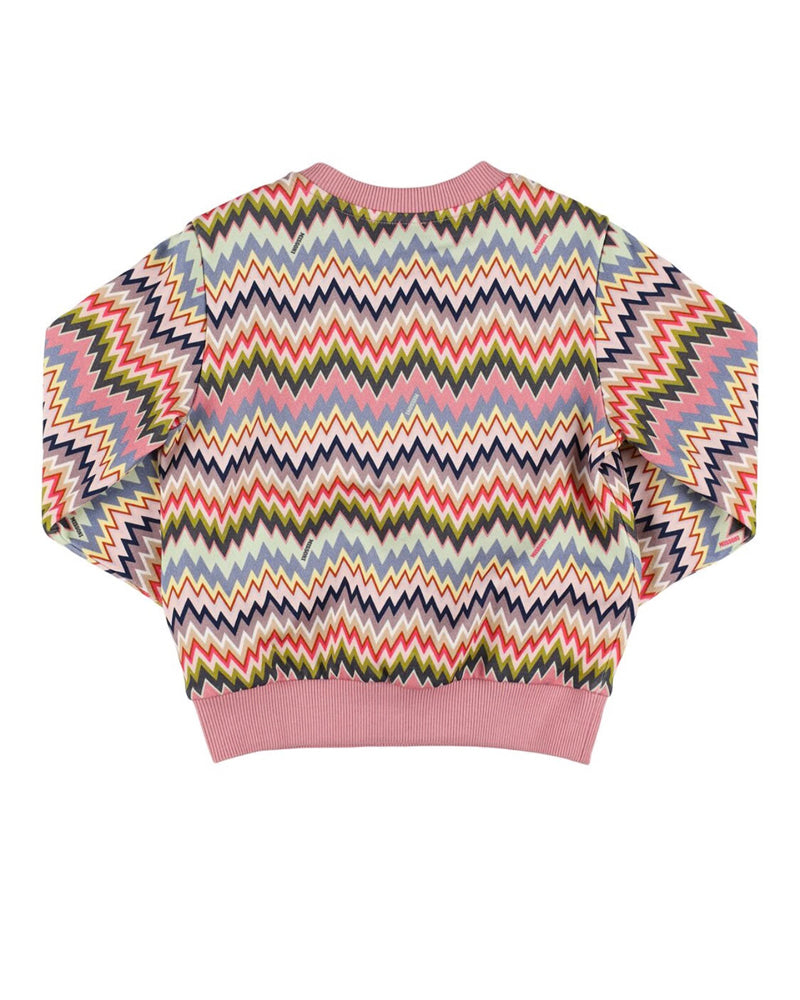 Girls Multi/Print Zigzag Sweatshirt