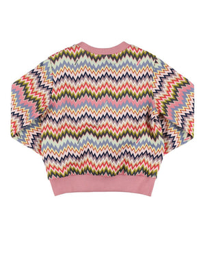 
  
    Missoni
  
 Girls Multi/Print Zigzag Sweatshirt