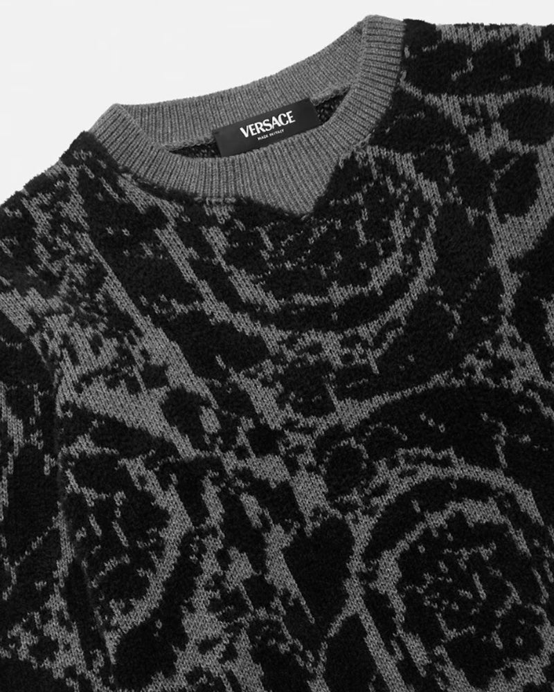 Barocco Jacquard Knit Sweater