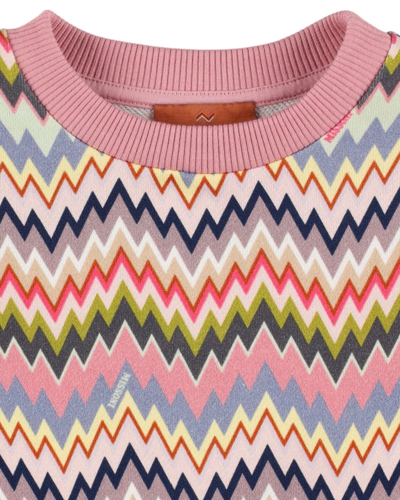 Girls Multi/Print Zigzag Sweatshirt