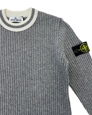 
  
    Stone
  
    Island
  
    Junior
  
 Boys Grey Knit Crew Neck Sweater