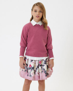 
  
    Monnalisa
  
 Girls Fuchsia Knit Sweater