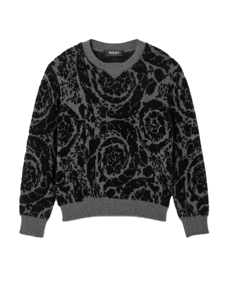 Barocco Jacquard Knit Sweater