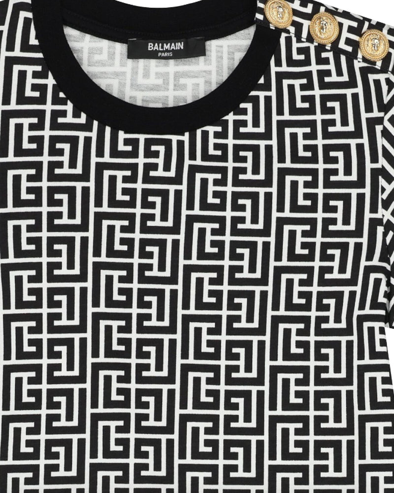 
  
    Balmain
  
 Girls Black Monogram Dress