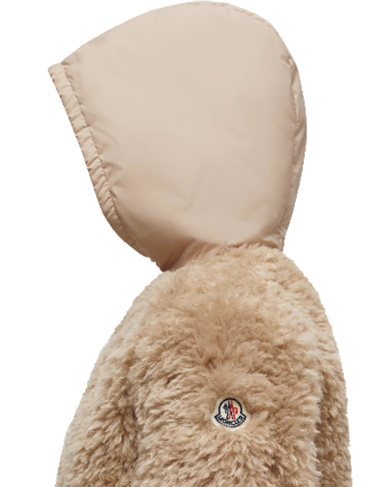 Girls Brown Teddy Jacket