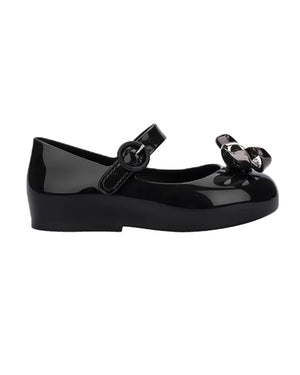 
  
    Mini
  
    Melissa
  
 Girls Black Sweet Love Glam BB Ballerina