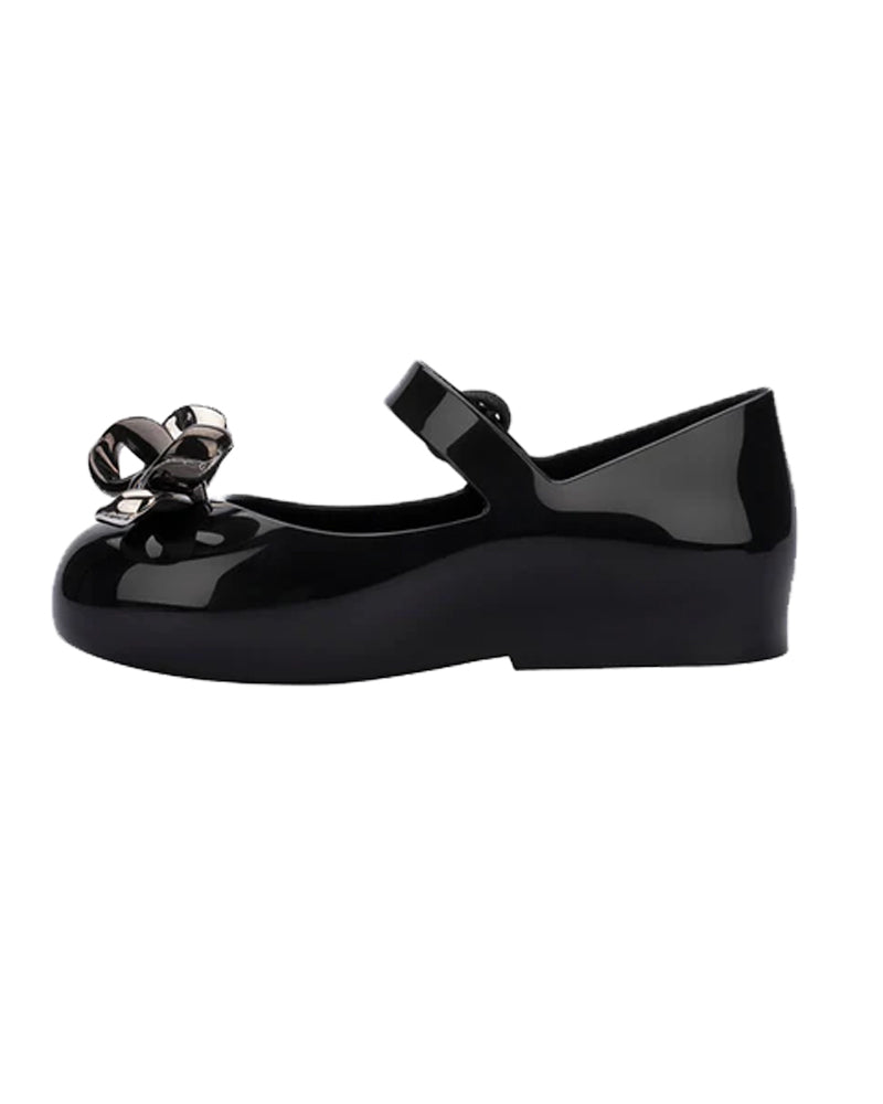 Girls Black Sweet Love Glam BB Ballerina