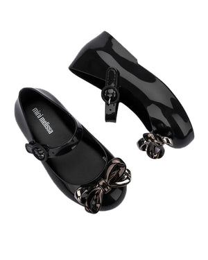 
  
    Mini
  
    Melissa
  
 Girls Black Sweet Love Glam BB Ballerina