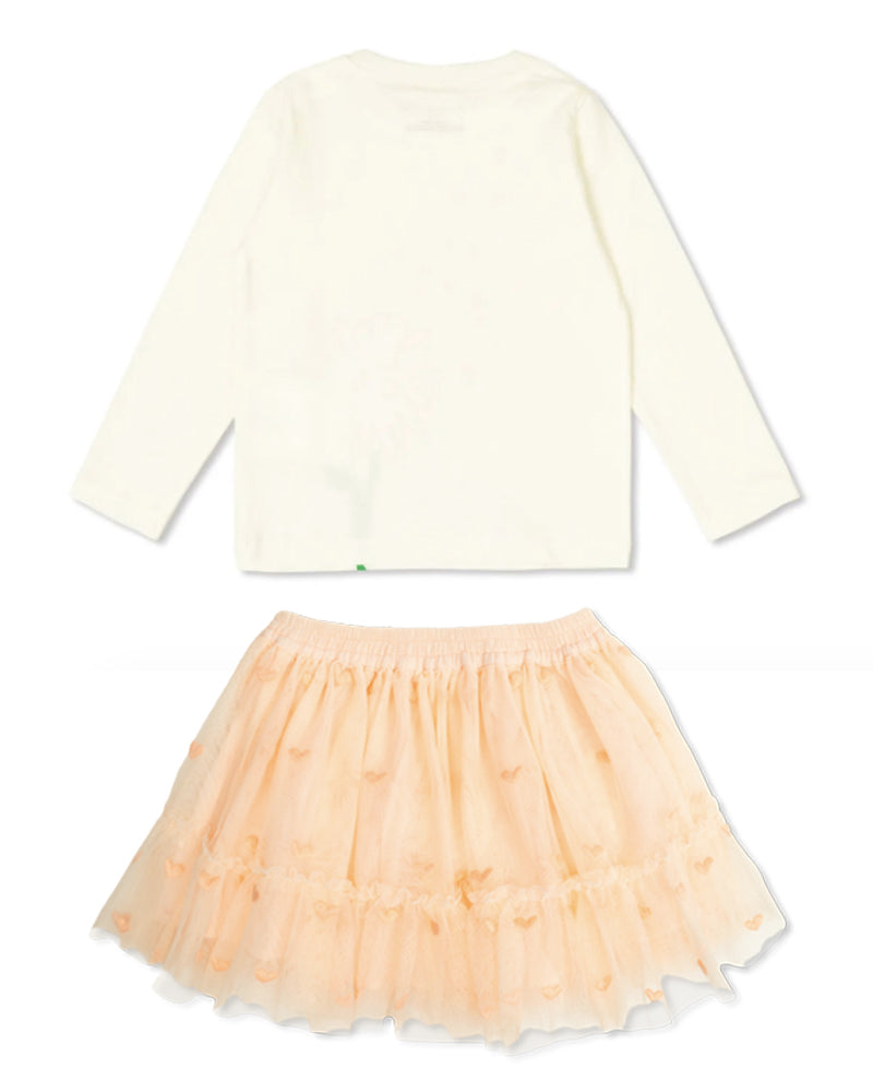 Baby Girls Top &amp; Heart Skirt Set