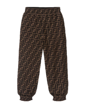 
  
    Fendi
  
 Reversible Black/Brown FF Track Pants