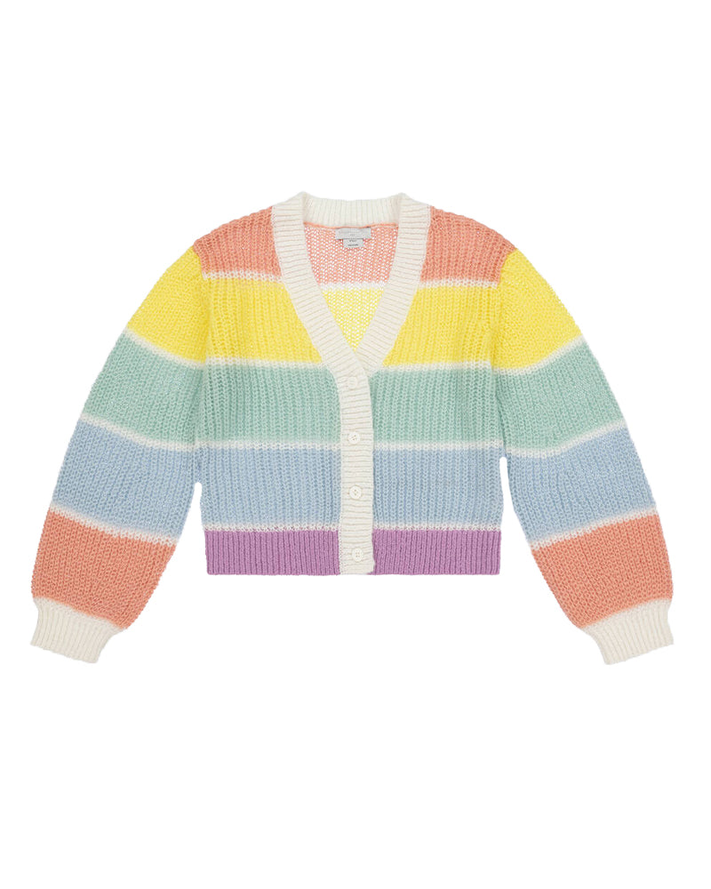 Girls Multi/Colour Knit Cardigan