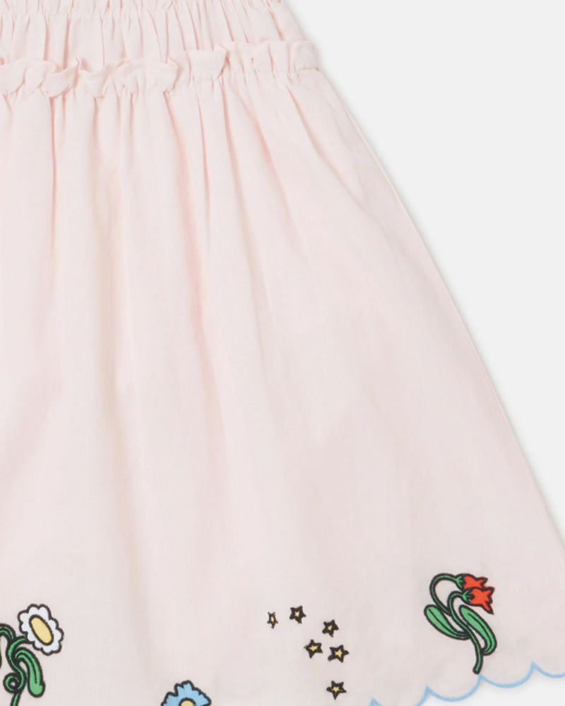 
  
    Stella
  
    Mccartney
  
    Kids
  
 Girls Pink Embroidered Linen Dress