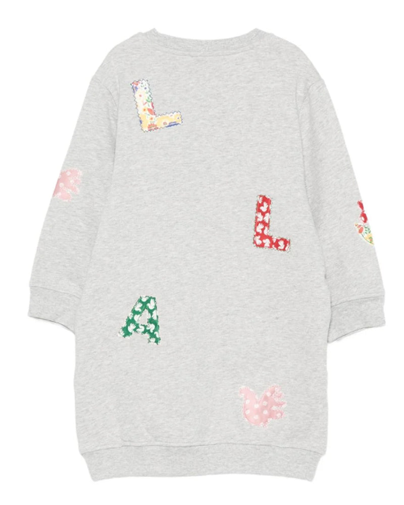 
  
    Stella
  
    Mccartney
  
    Kids
  
 Girls Grey Patch Sweater Dress