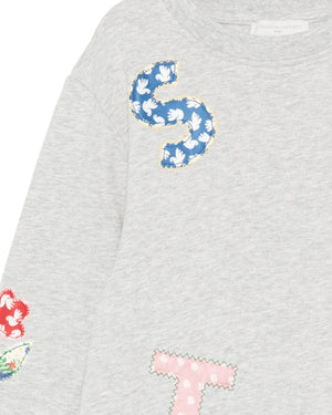 
  
    Stella
  
    Mccartney
  
    Kids
  
 Girls Grey Patch Sweater Dress