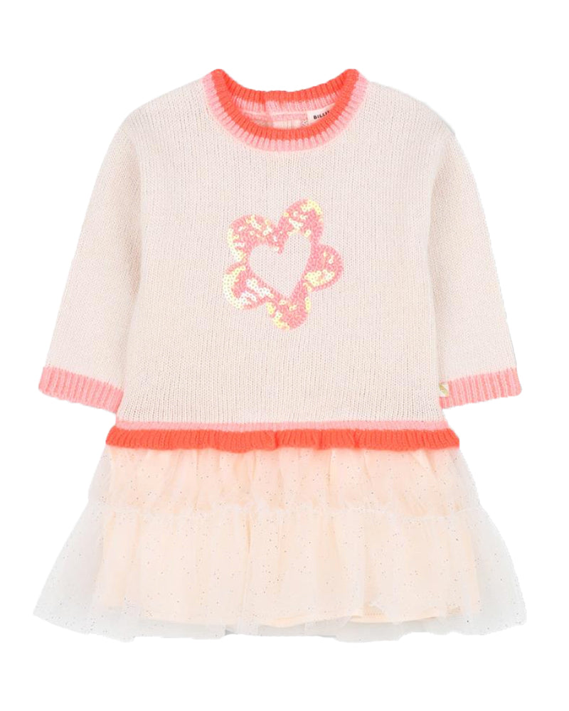 Baby Girls Pink Flower Heart Dress
