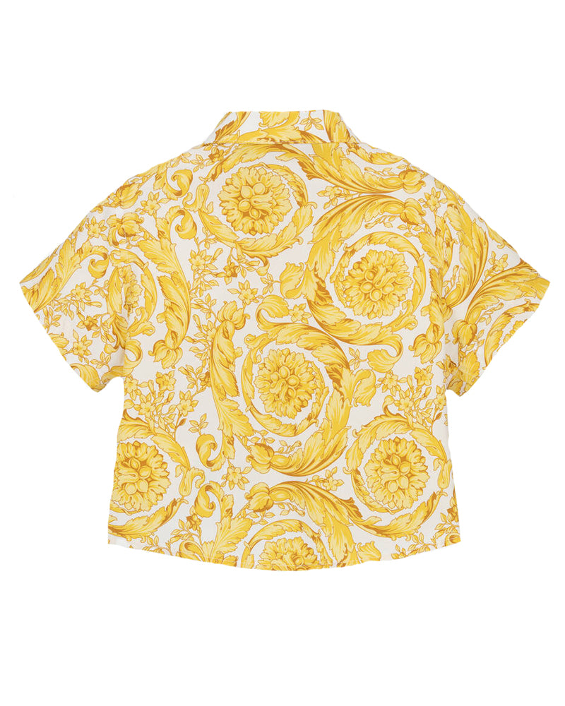 Baby Boys Gold Barocco Shirt